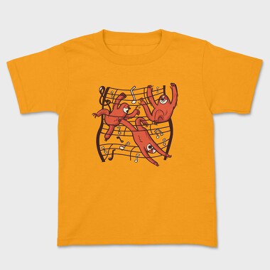 Sheetmusic Sloths, Kids' T-Shirt