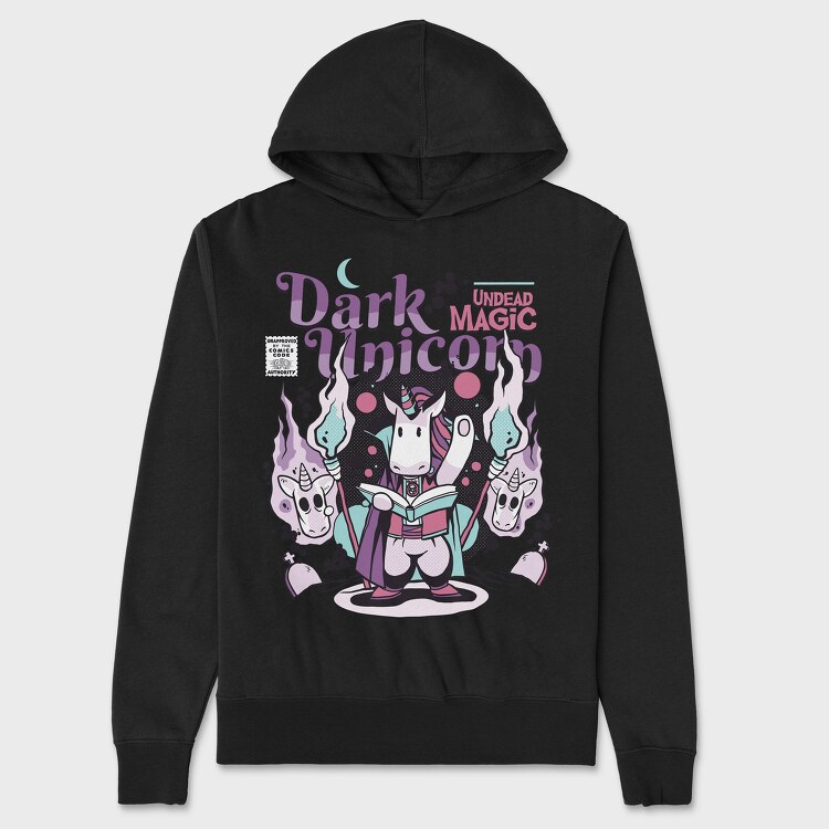 Dark Unicorn Funny, Unisex Men's Hoodie