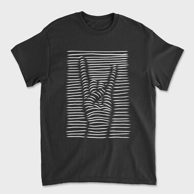 Rock Sign3 D, Unisex Men's T-Shirt