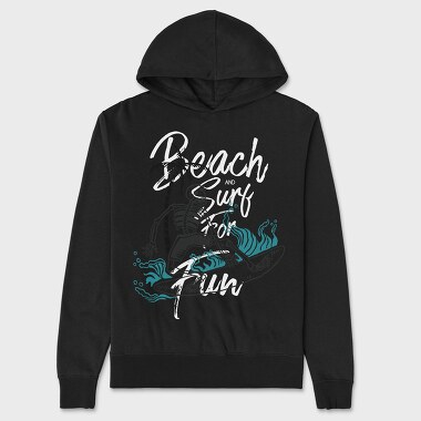 Surf Or Die, Unisex Men's Hoodie