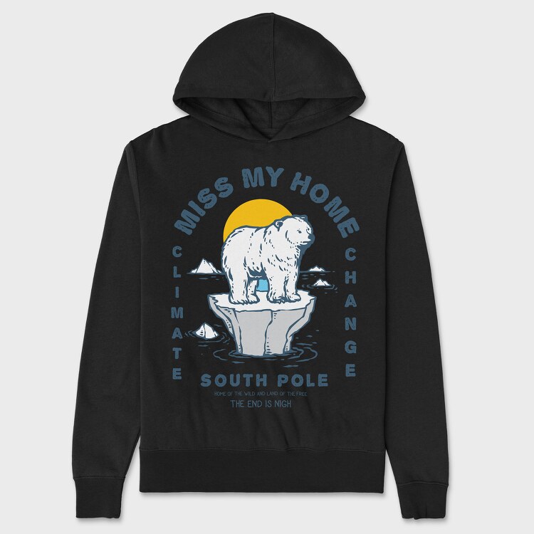 Climate Change, Unisex Men's Hoodie