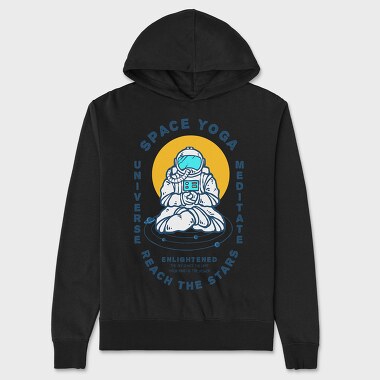 Space Yoga, Unisex Men's Hoodie