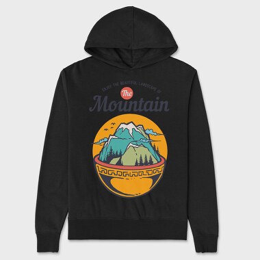 Mountain Bowl, Unisex Men's Hoodie