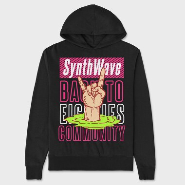 Synthwave, Unisex Men's Hoodie