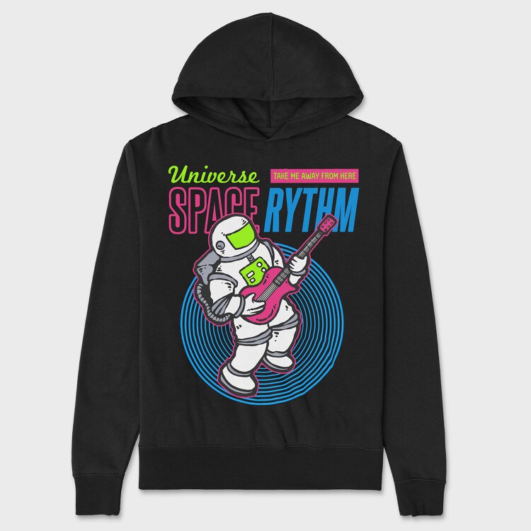 Astro Guitar, Unisex Men's Hoodie