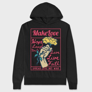 In The Name Of Peace, Unisex Men's Hoodie