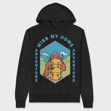 Backpacker, Unisex Men's Hoodie