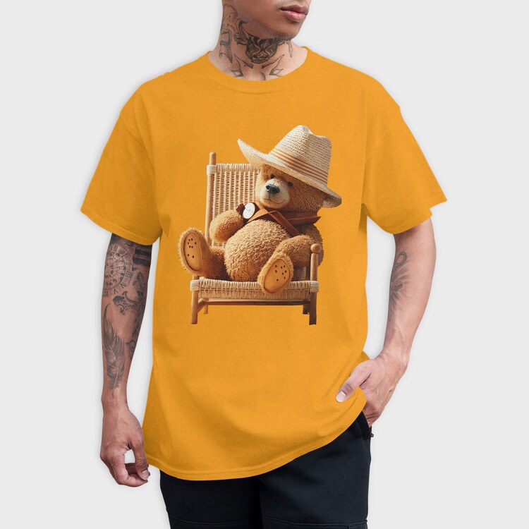 Teddy Bear Hat, Unisex Men's T-Shirt