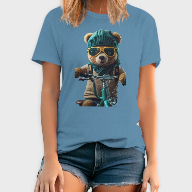 Teddy Bike, Унисекс Мъжка Тениска