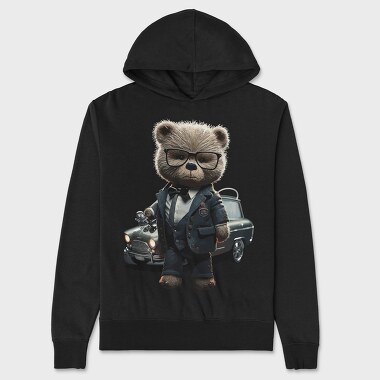 Business Teddy, Unisex Men's Hoodie