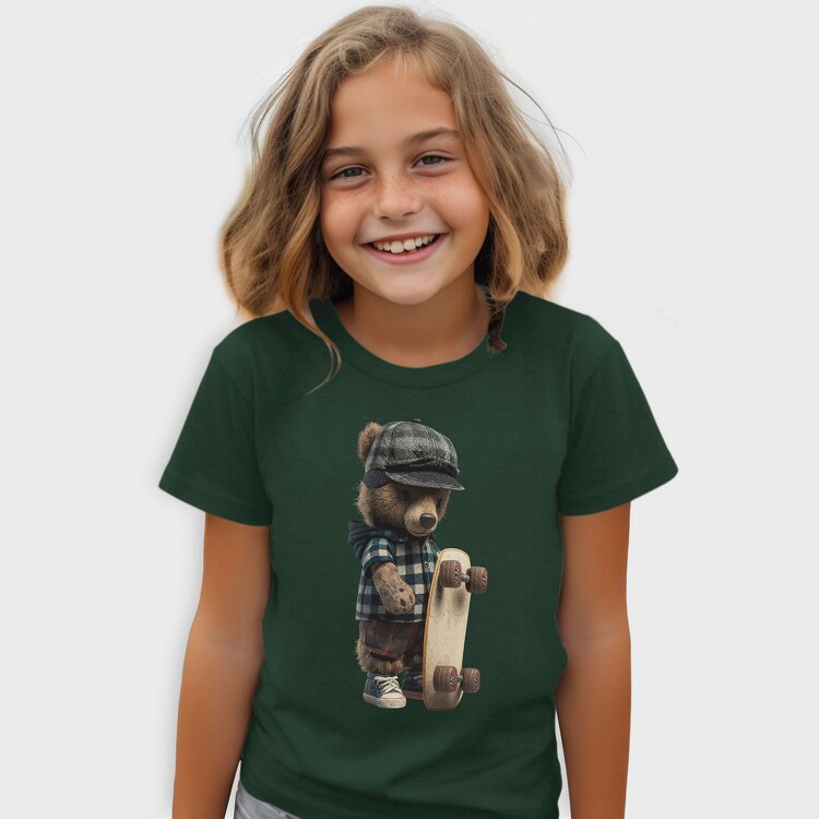 Teddy Skate, Kids' T-Shirt