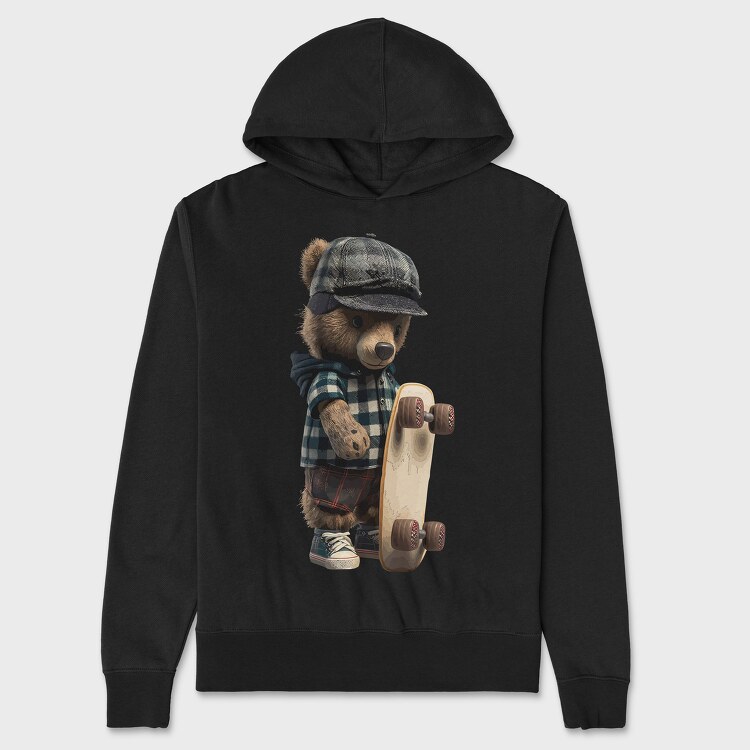 Teddy Skate, Unisex Men's Hoodie