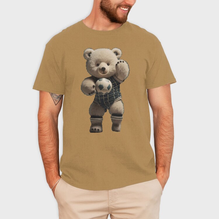 Football Teddy, Unisex Men's T-Shirt