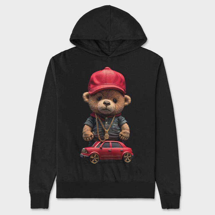 Car Teddy Bear, Унисекс Мъжко Суичър