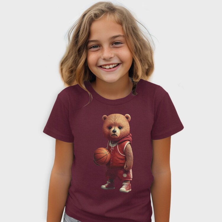 Teddy Basket, Kids' T-Shirt