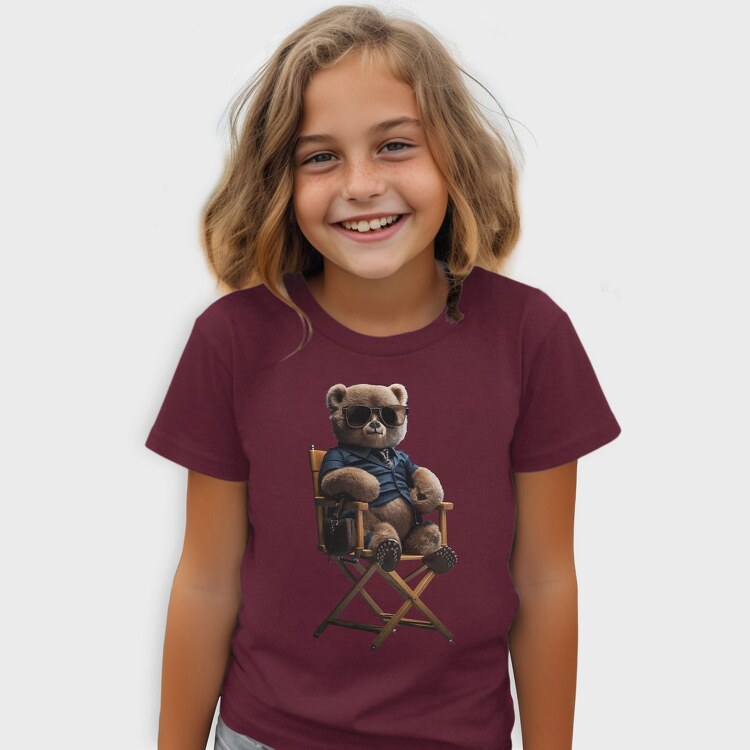 Teddy Bear on Chair, Kids' T-Shirt