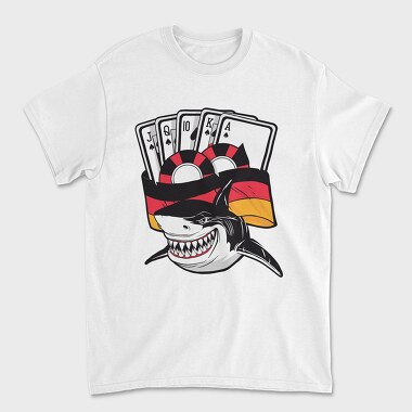 Poker Shark, Unisex Men's T-Shirt