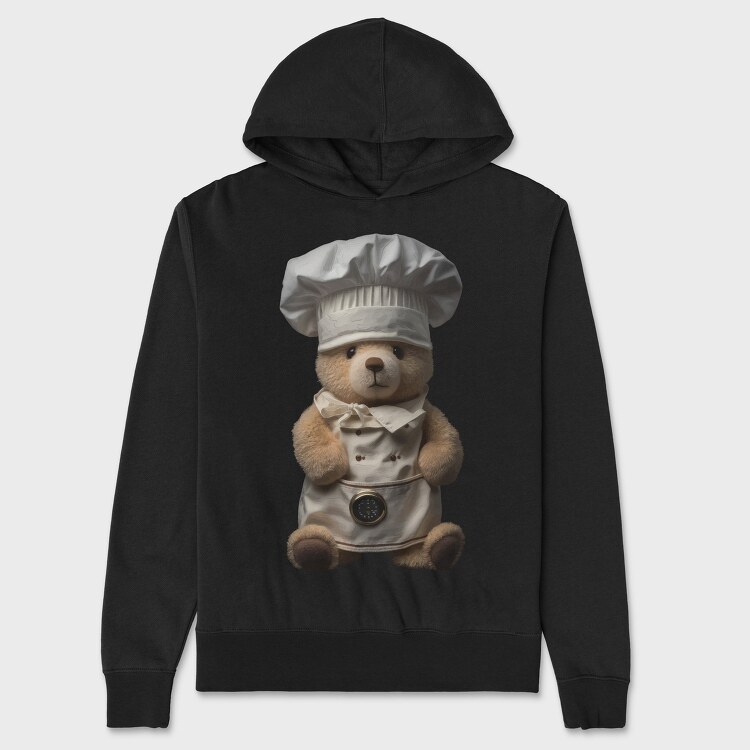 Chef Teddy Bear, Unisex Men's Hoodie