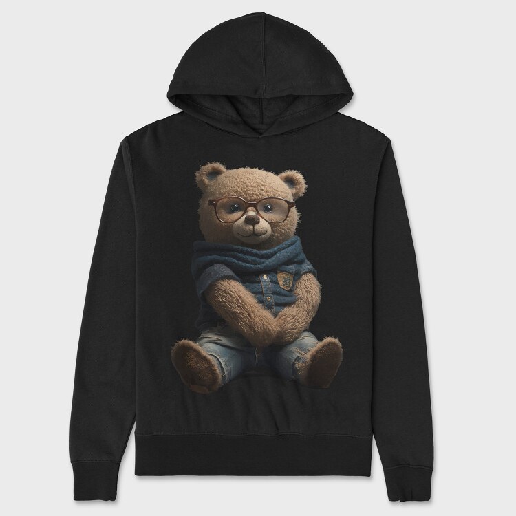 Teddy Glasses, Unisex Men's Hoodie
