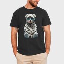 Teddy White Sweatsuit, Unisex Men's T-Shirt