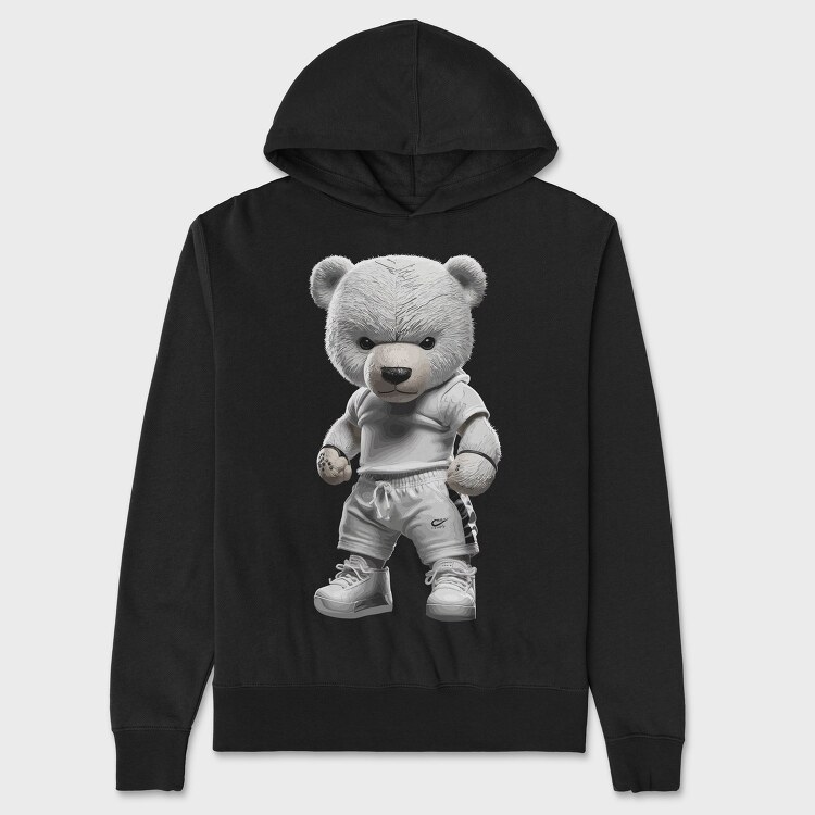 Athlete Teddy Bear, Unisex Men's Hoodie