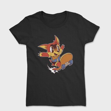 Women's T-Shirt, Cartoon Skate