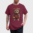 Teddy Bear Basketball, Unisex Men's T-Shirt