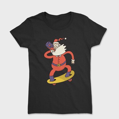 Skating Santa Juice, Women's T-Shirt