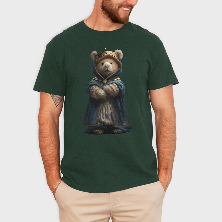 Regal Teddy Bear, Unisex Men's T-Shirt