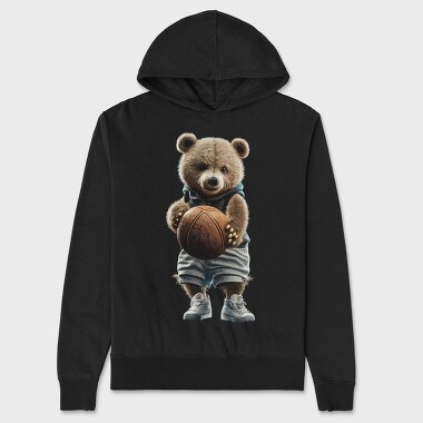 Basket Teddy, Unisex Men's Hoodie