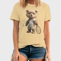 Tennis Teddy Bear, Унисекс Мъжка Тениска