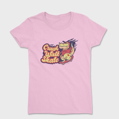 Skating Dino, Women's T-Shirt