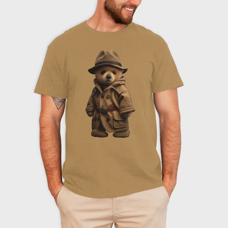 Detective Teddy, Unisex Men's T-Shirt
