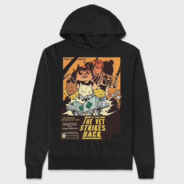 Cat Wars, Unisex Men's Hoodie