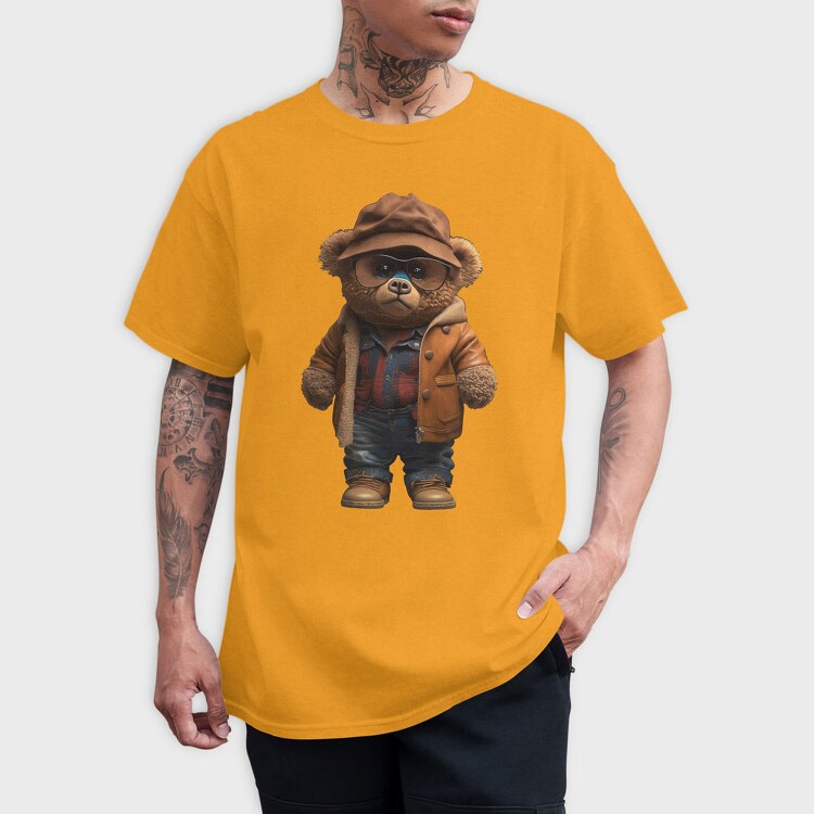 Vintage Teddy Bear, Унисекс Мъжка Тениска