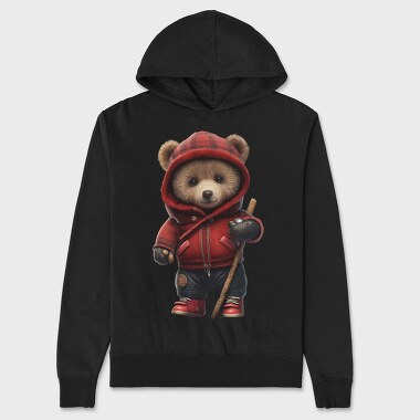 Teddy Bear Stick, Unisex Men's Hoodie