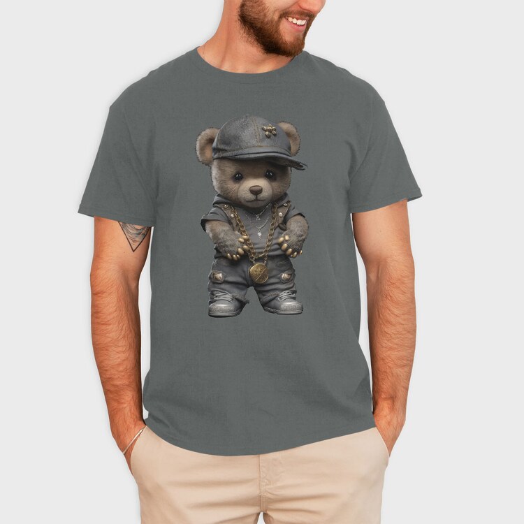 Teddy Rapper, Унисекс Мъжка Тениска