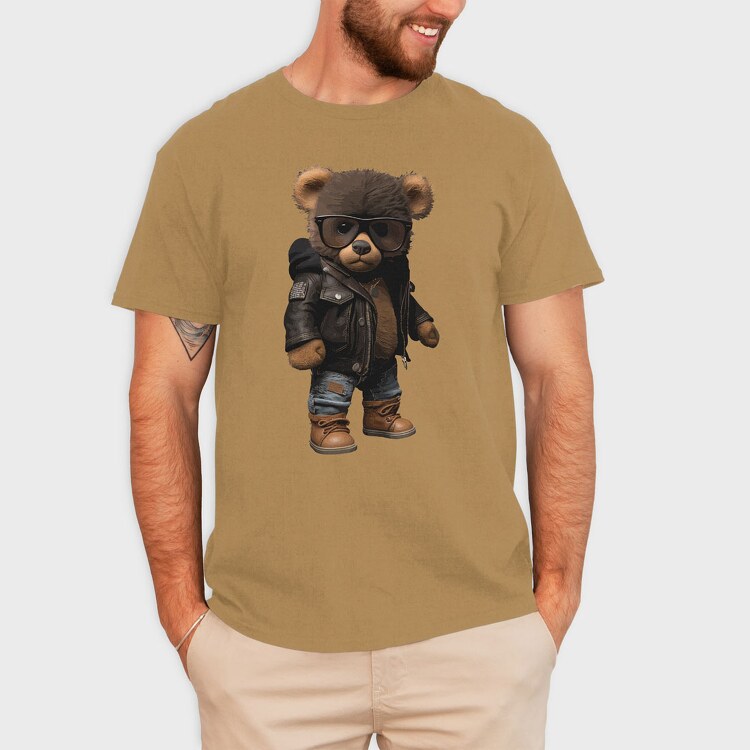 Teddy Bear With Glasses, Unisex Men's T-Shirt