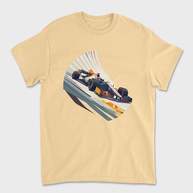 Formula Racing Car Bauhaus Abstract, Unisex Men's T-Shirt