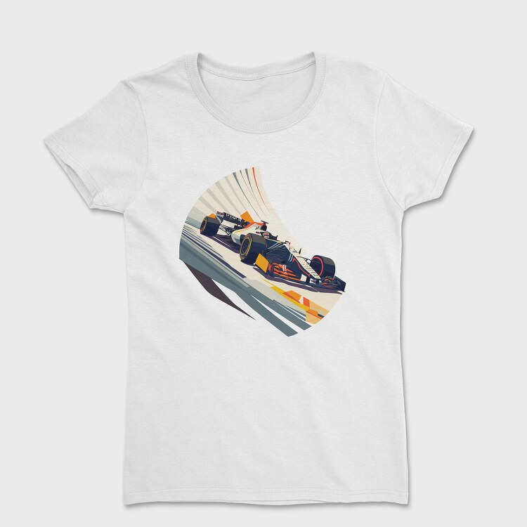 Formula Racing Car Bauhaus Abstract, Women's T-Shirt