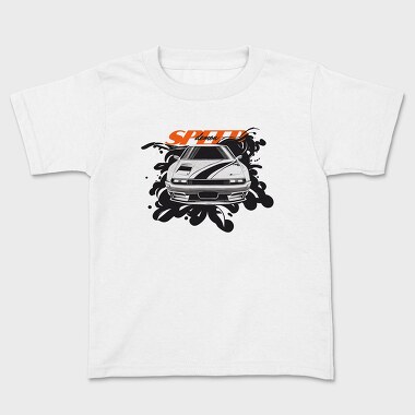 Futuristic Car Front Perspective Speed Demon, Kids' T-Shirt
