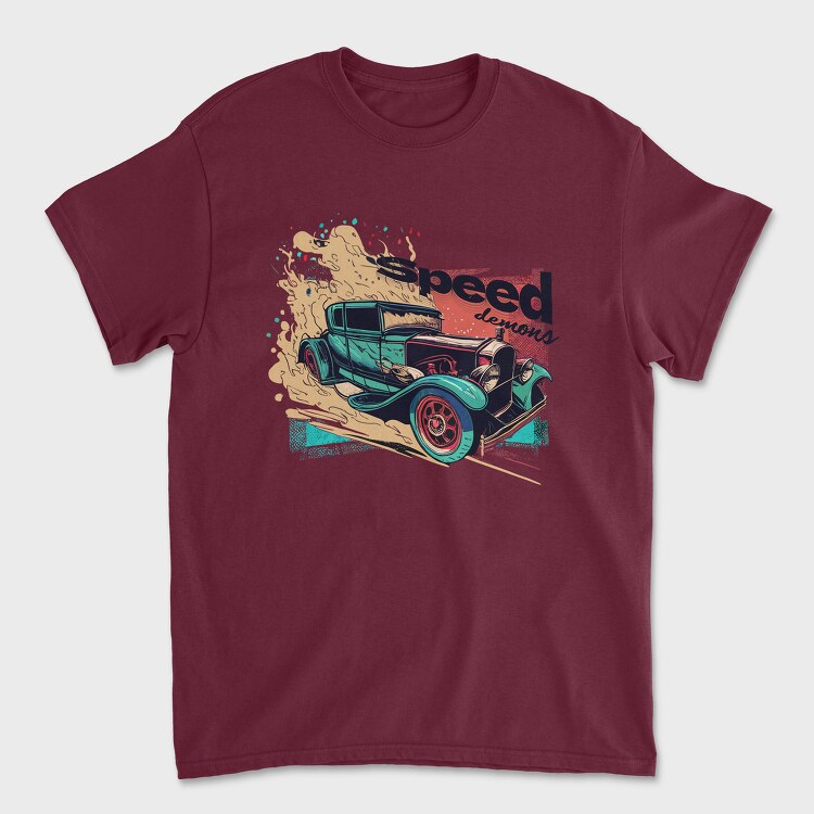 Hot Rodsing Dust Speed Demons, Unisex Men's T-Shirt