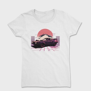 Japanese Retro Car Mountain, Women's T-Shirt