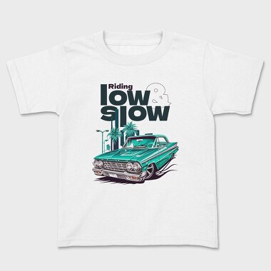 Детска Тениска, Lowrider Car Cartoon