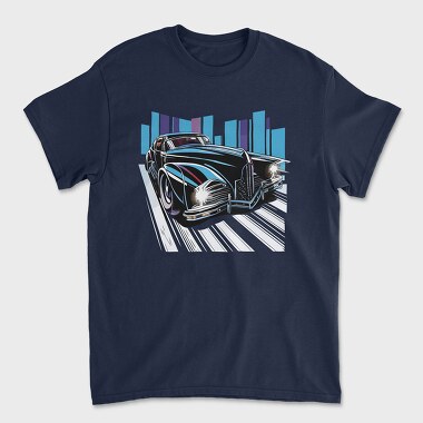 Luxury Classic Car Black Color, Unisex Men's T-Shirt
