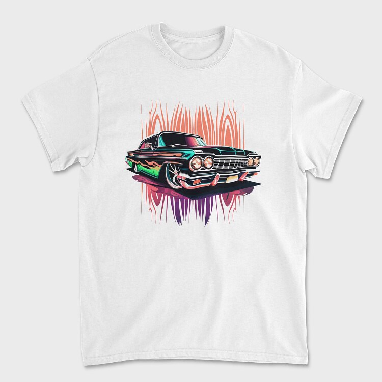 Luxury Rims Lowrider Custom Car, Unisex Men's T-Shirt