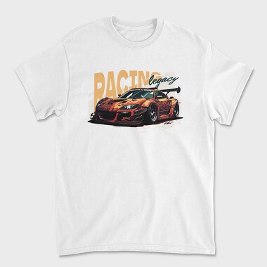 Унисекс Мъжка Тениска, Luxury Sports Car Racing Legacy