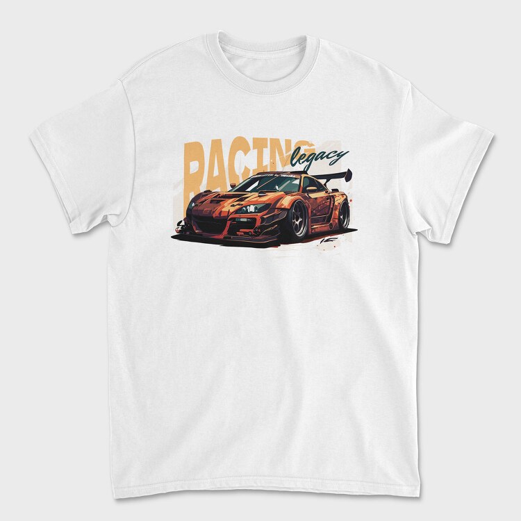 Luxury Sports Car Racing Legacy, Унисекс Мъжка Тениска