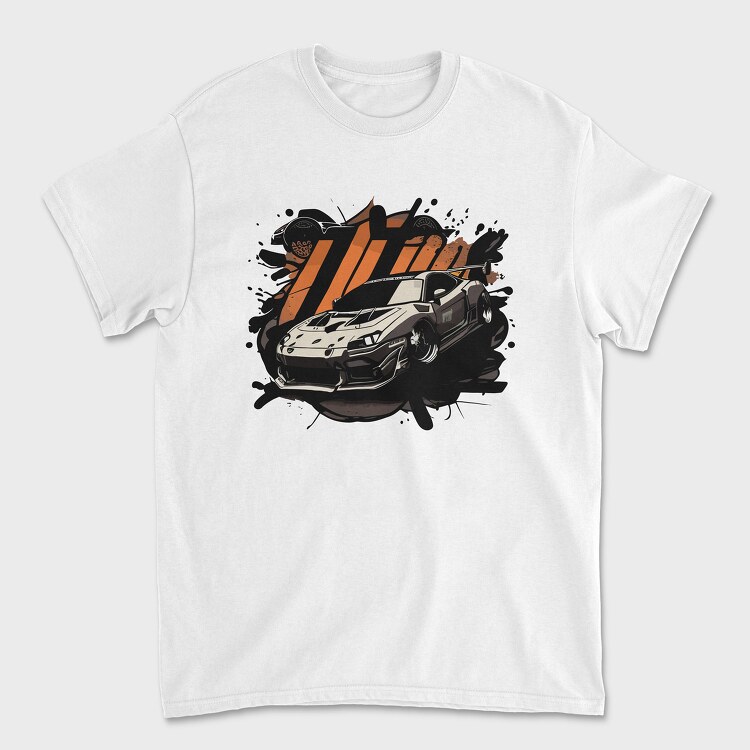 Luxury Sports Car Shadow, Unisex Men's T-Shirt