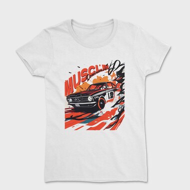 Muscle Dominance Hot Road Cars Comic, Women's T-Shirt